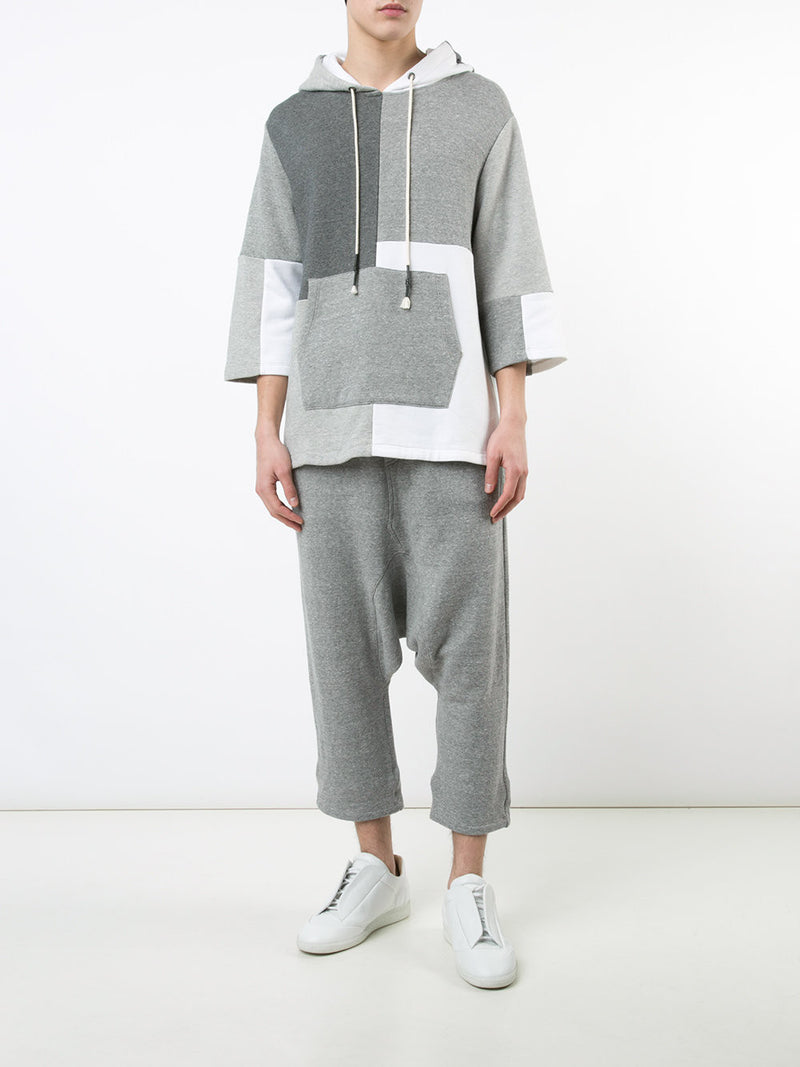 DROPCROTCH DRAWSTRING SHORTS - HEATHER GRAY - Mostly Heard Rarely Seen