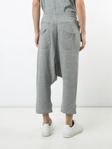 DROPCROTCH DRAWSTRING SHORTS - HEATHER GRAY - Mostly Heard Rarely Seen