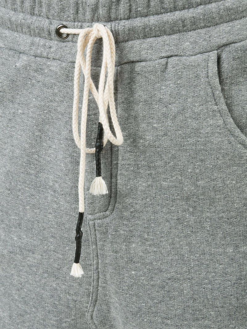 DROPCROTCH DRAWSTRING SHORTS - HEATHER GRAY - Mostly Heard Rarely Seen