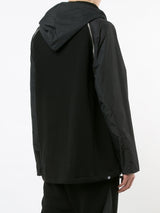 ZIP SLEEVE HOODIE - BLACK - Mostly Heard Rarely Seen