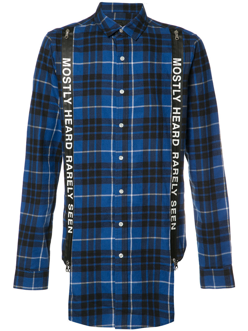 SUSPENDER RUNNER PLAID SHIRT - Mostly Heard Rarely Seen
