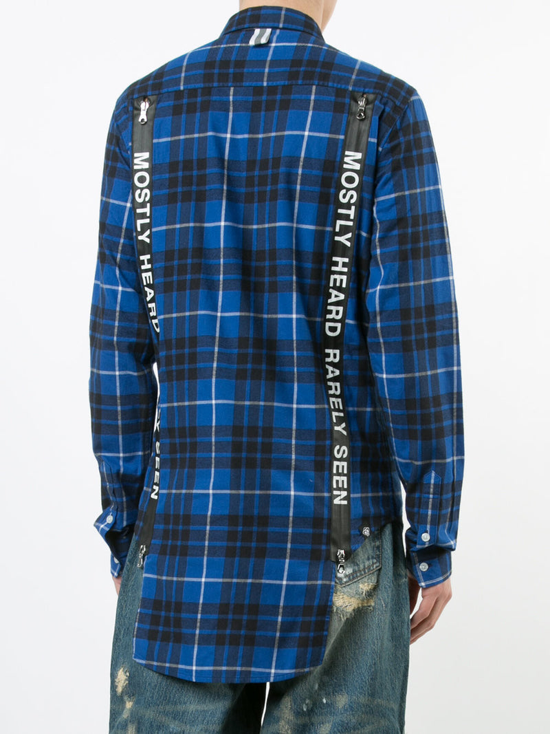 SUSPENDER RUNNER PLAID SHIRT - Mostly Heard Rarely Seen