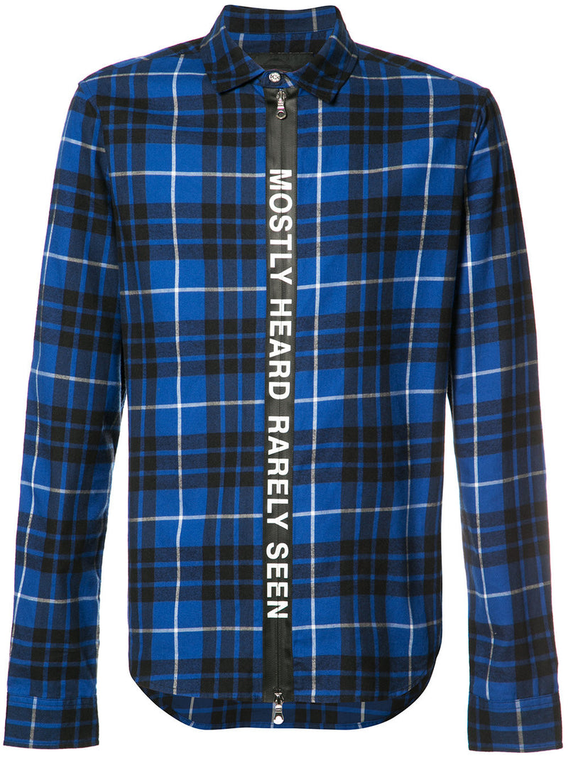 PLAID TICKER FEED SHIRT - Mostly Heard Rarely Seen