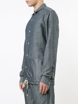 SPLIT BUTTON FRONT - CHARMBRAY - Mostly Heard Rarely Seen