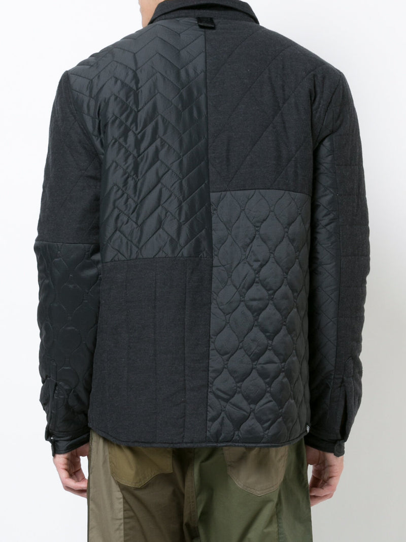 MULTI-PATTERN QUILTED SHIRT JACKET - Mostly Heard Rarely Seen
