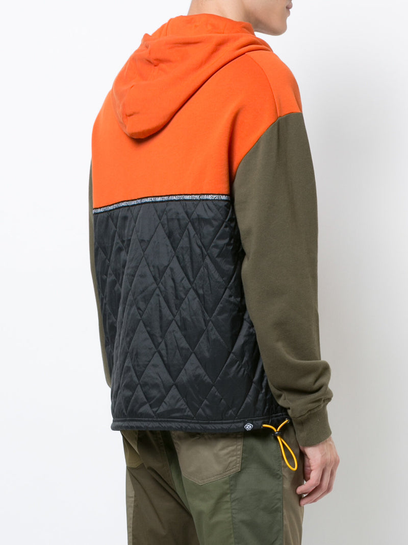 MIXED COLOR AND FABRIC HOODIE - Mostly Heard Rarely Seen