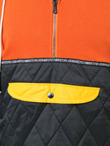 MIXED COLOR AND FABRIC HOODIE - Mostly Heard Rarely Seen