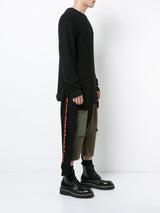 ASYMMETRICAL DOUBLE LAYERED CREW NECK - Mostly Heard Rarely Seen