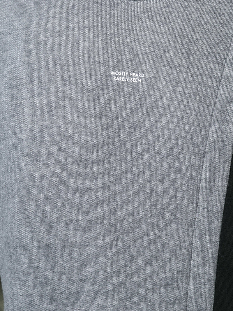 COLOR BLOCKING ASYMMETRICAL CREW NECK - Mostly Heard Rarely Seen