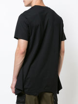 BLACK 4 SLEEVES UPSIDE DOWN LOGO T-SHIRT - Mostly Heard Rarely Seen