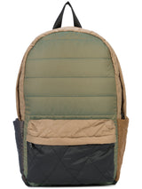MULTI-PATTERN QUILTED COLOR BLOCKING BACKPACK - Mostly Heard Rarely Seen