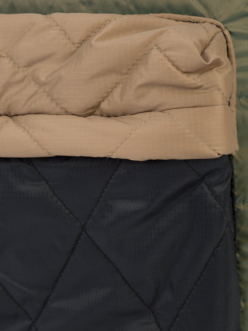 MULTI-PATTERN QUILTED COLOR BLOCKING BACKPACK - Mostly Heard Rarely Seen