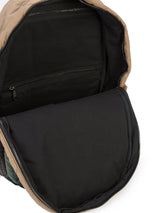 MULTI-PATTERN QUILTED COLOR BLOCKING BACKPACK - Mostly Heard Rarely Seen