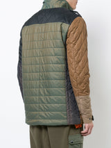 MULTI-PATTERN QUILTED COLOR BLOCKING M-65 JACKET - Mostly Heard Rarely Seen