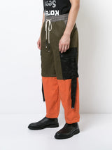 CONTRAST COLOR RADISH CUT CARGO PANTS - Mostly Heard Rarely Seen