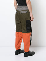 CONTRAST COLOR RADISH CUT CARGO PANTS - Mostly Heard Rarely Seen