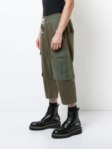DROP CROTCH MIXED GREEN FABRIC JOGGER AND CARGO HYBRID - Mostly Heard Rarely Seen