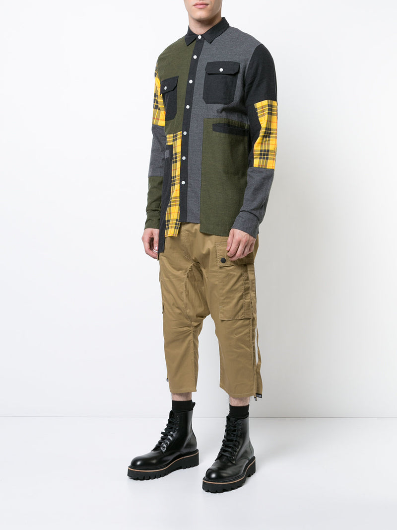 UNEVEN MIX FLANNEL SHIRT - Mostly Heard Rarely Seen