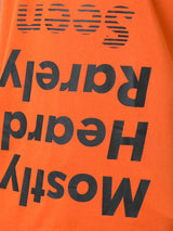 ORANGE 4 SLEEVES UPSIDE DOWN LOGO T-SHIRT - Mostly Heard Rarely Seen