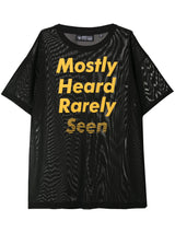 BUT NOT TONIGHT EXTENDED SHIRT (BLACK) - Mostly Heard Rarely Seen