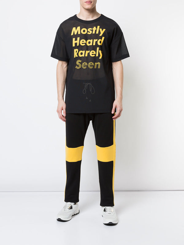 BUT NOT TONIGHT EXTENDED SHIRT (BLACK) - Mostly Heard Rarely Seen