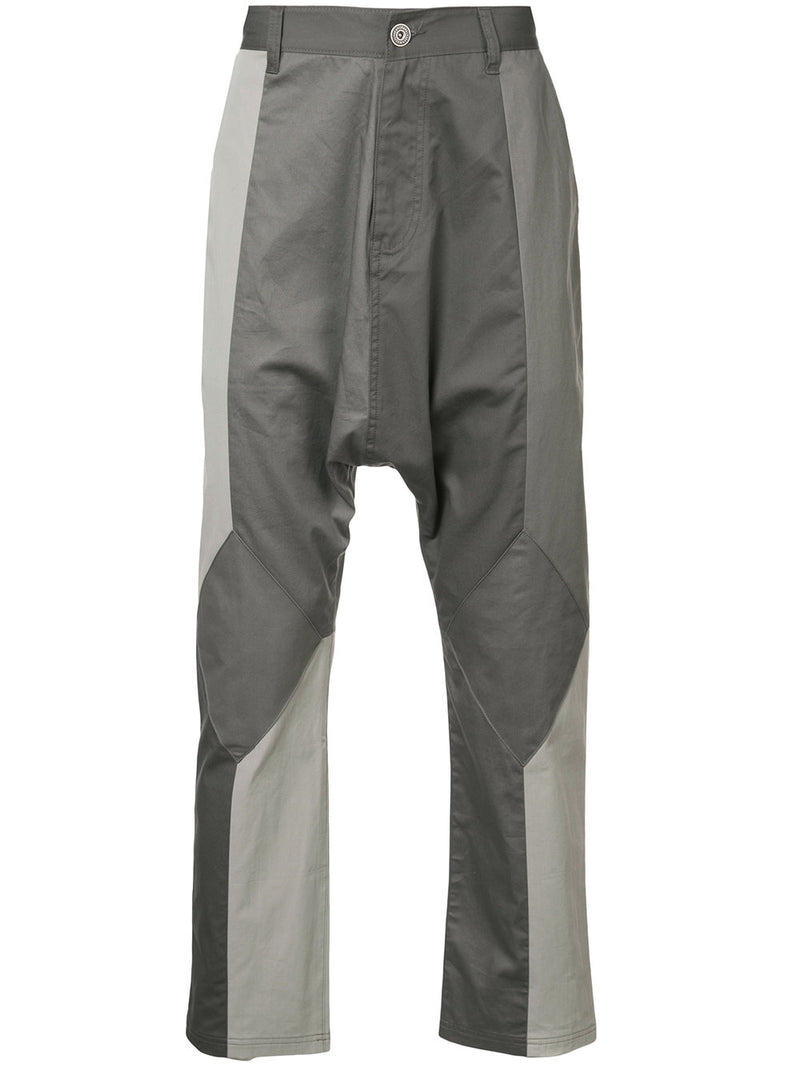 MIXED MEDIA DROP CROTCH TROUSER - Mostly Heard Rarely Seen