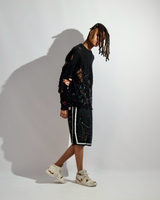 "DISTRESSED SPLATTER PAINT" SWEATER - Mostly Heard Rarely Seen