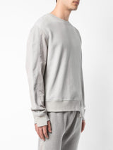 ASYMMETRICAL SEAM CREWNECK GREY - Mostly Heard Rarely Seen