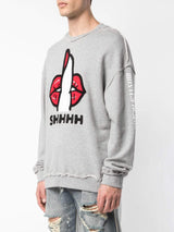 SHHH CREWNECK HEATHER GREY - Mostly Heard Rarely Seen