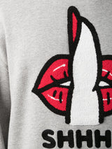 SHHH CREWNECK HEATHER GREY - Mostly Heard Rarely Seen