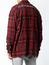 SLATER BUTTON UP RED BLACK PLAID - Mostly Heard Rarely Seen