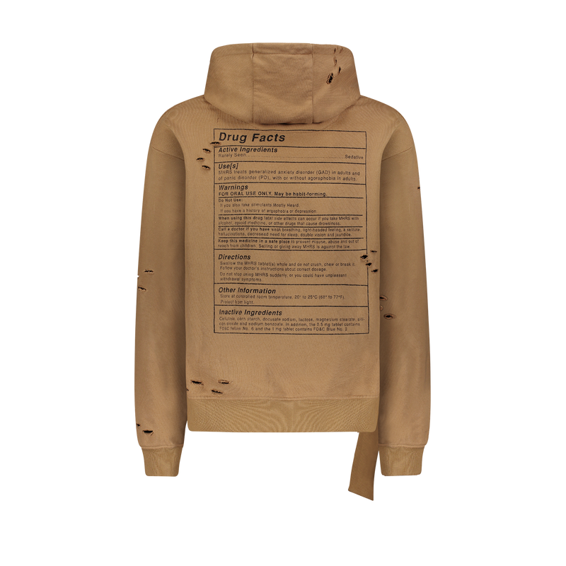 “DRUG FACTS" HOODIE - Mostly Heard Rarely Seen