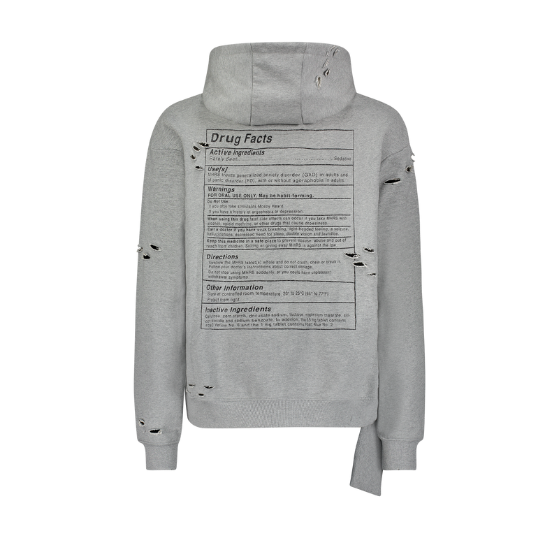 “DRUG FACTS" HOODIE - Mostly Heard Rarely Seen