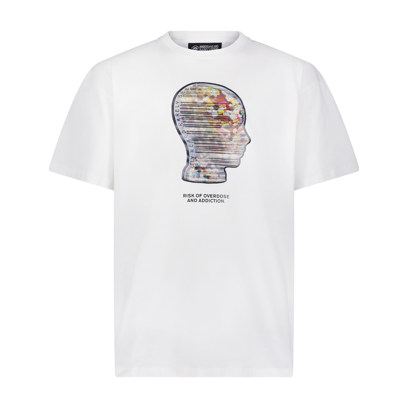 "RISK OF OVERDOSE AND ADDICTION" T-SHIRT - Mostly Heard Rarely Seen