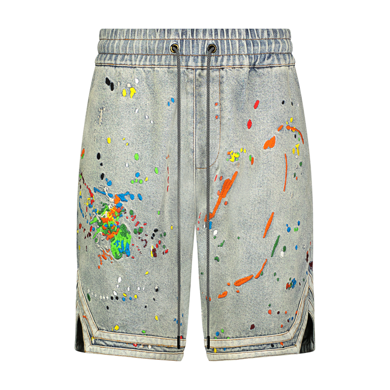 DENIM BASKETBALL SHORTS â Mostly Heard Rarely Seen