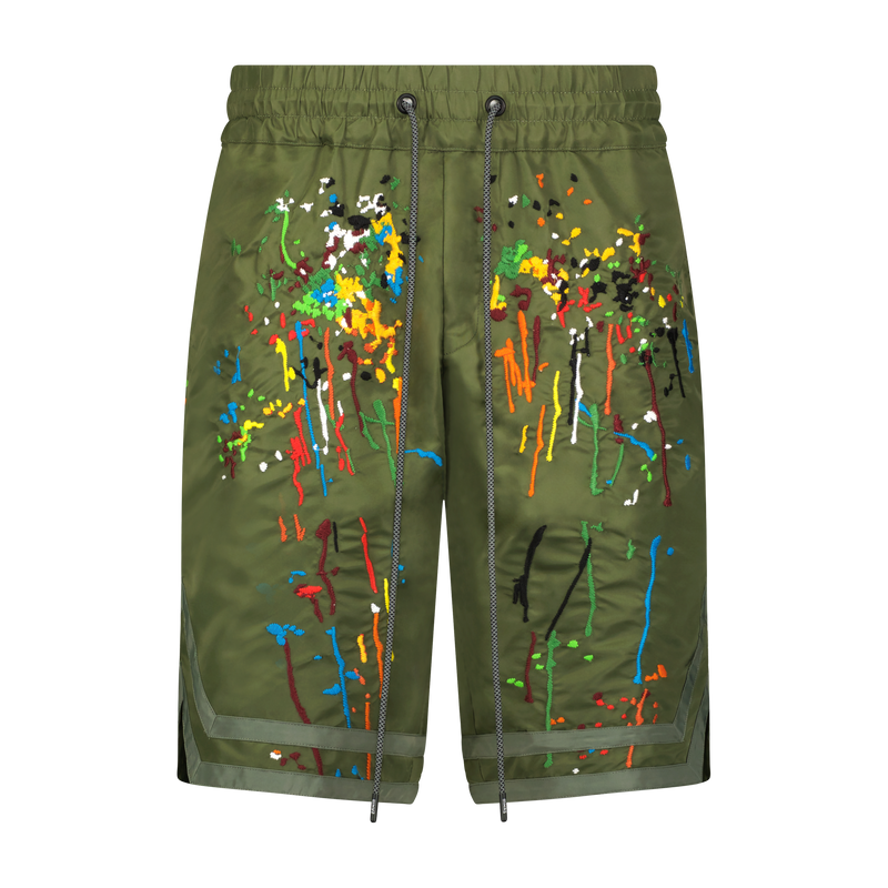 SATEEN BASKETBALL SHORTS