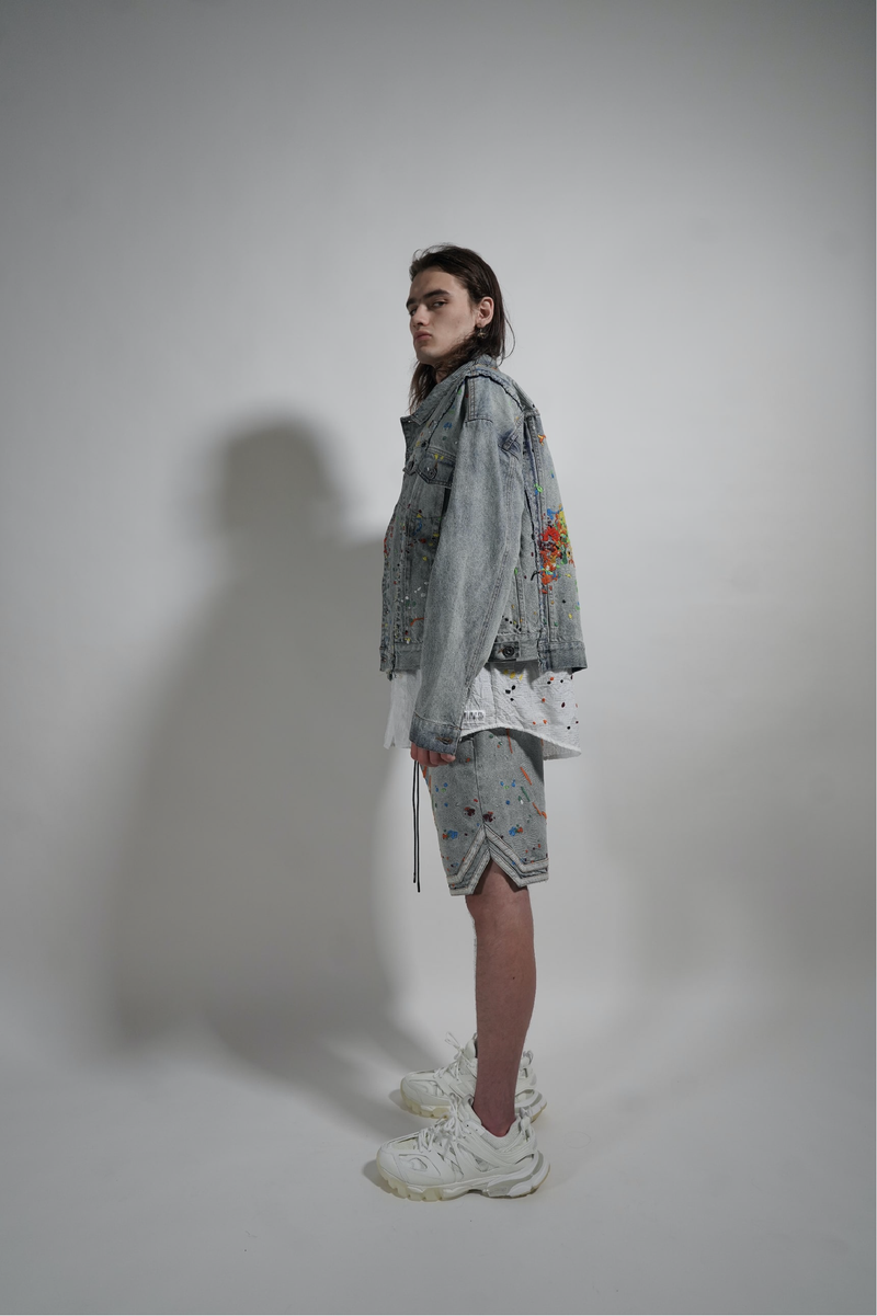 Denim basketball deals shorts