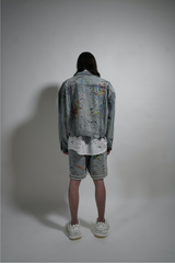 SPLICED DENIM JACKET