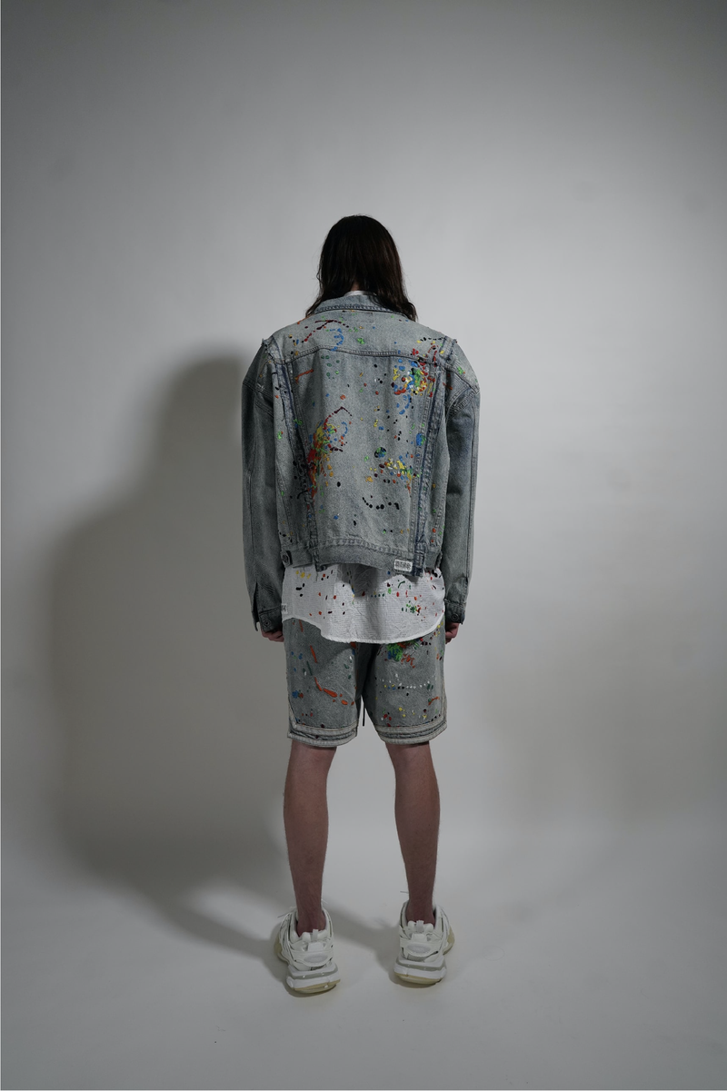 SPLICED DENIM JACKET