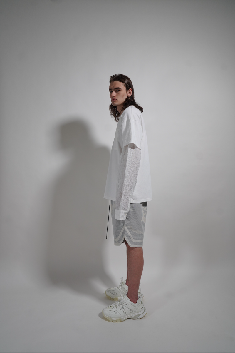 WOVEN X TEE