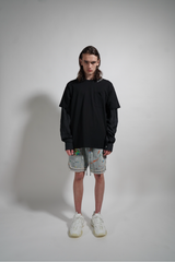 WOVEN X TEE