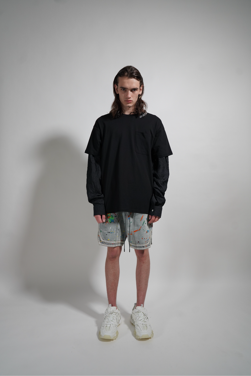 WOVEN X TEE