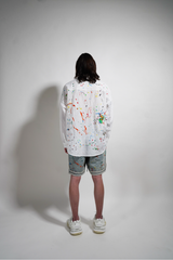 WHITE CRINKLE WOVEN