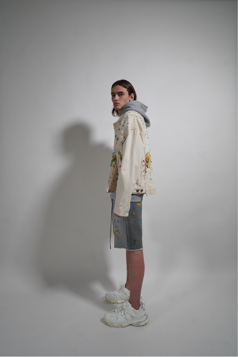 SPLICED DENIM JACKET