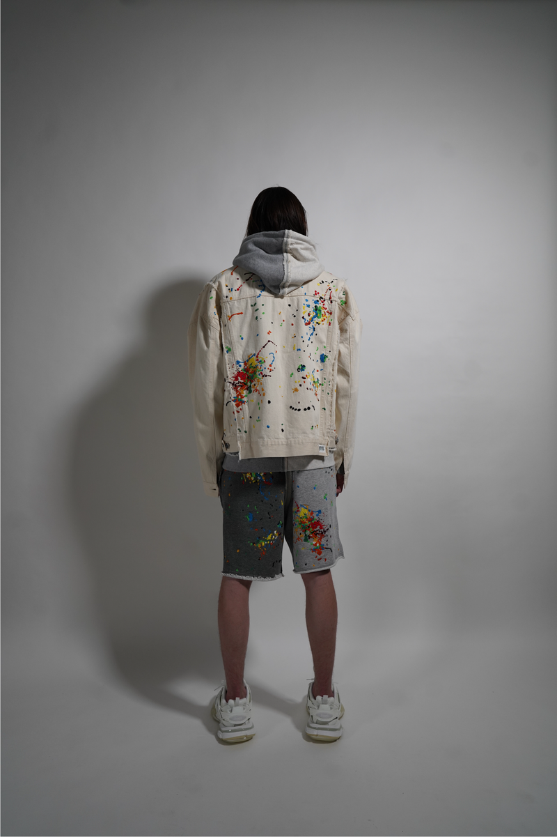 SPLICED DENIM JACKET