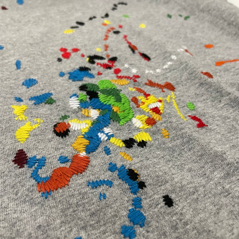 PAINT EMBROIDERED TEE