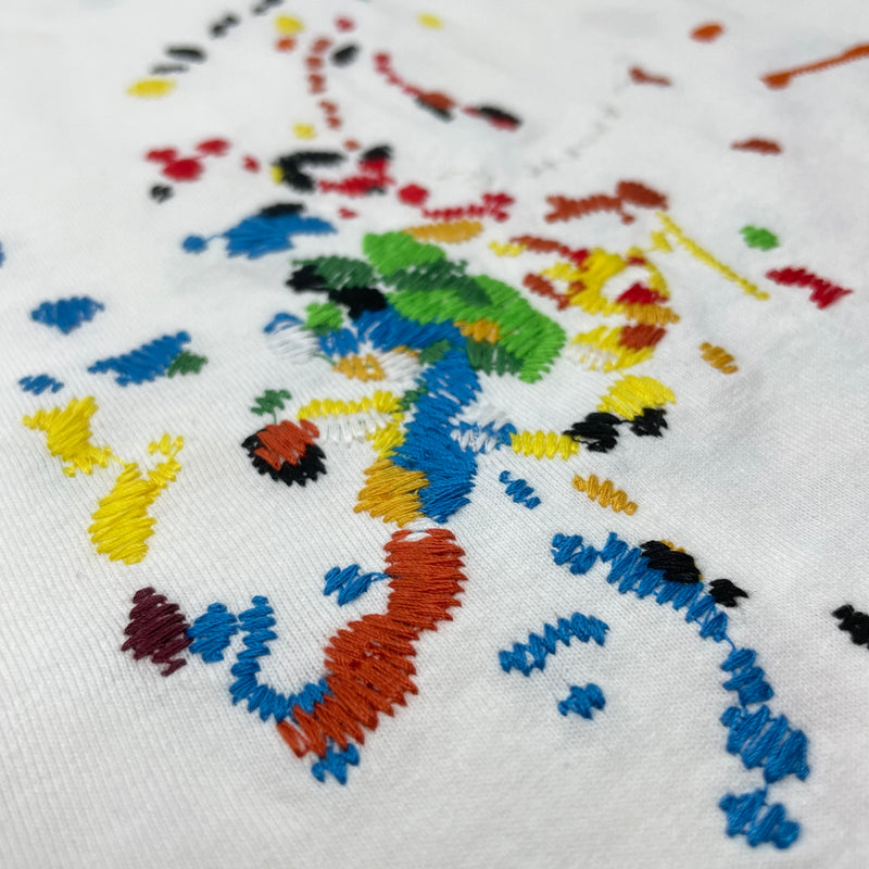 PAINT EMBROIDERED TEE