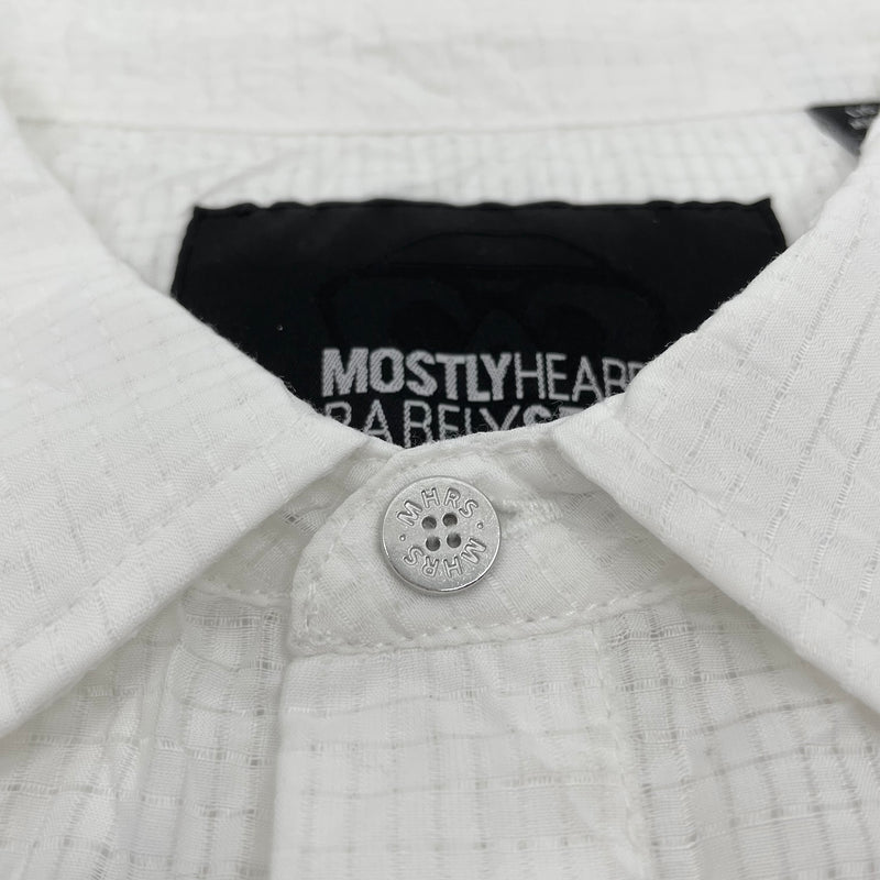 WHITE CRINKLE WOVEN