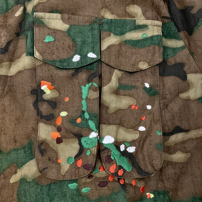 CAMO BACKPACK LONG COAT