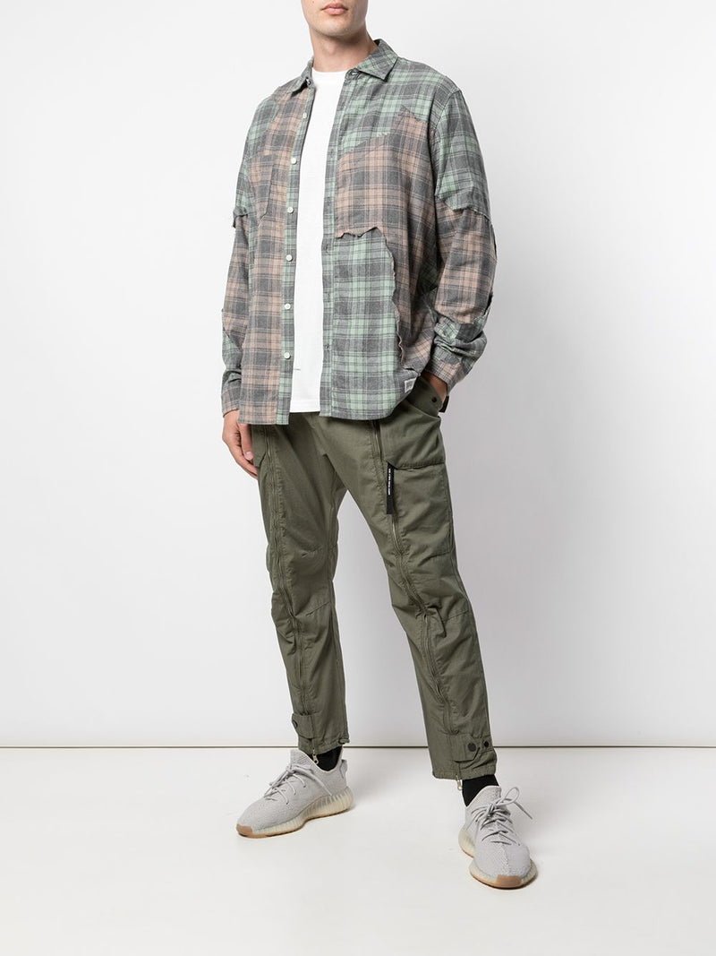 ZIP UP MILITARY CARGO PANT ARMY GREEN - Mostly Heard Rarely Seen